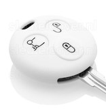 Smart SleutelCover - Wit / Silicone sleutelhoesje / beschermhoesje autosleutel