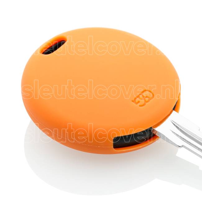 Autosleutel Hoesje geschikt voor Smart - SleutelCover - Silicone Autosleutel Cover - Sleutelhoesje Oranje