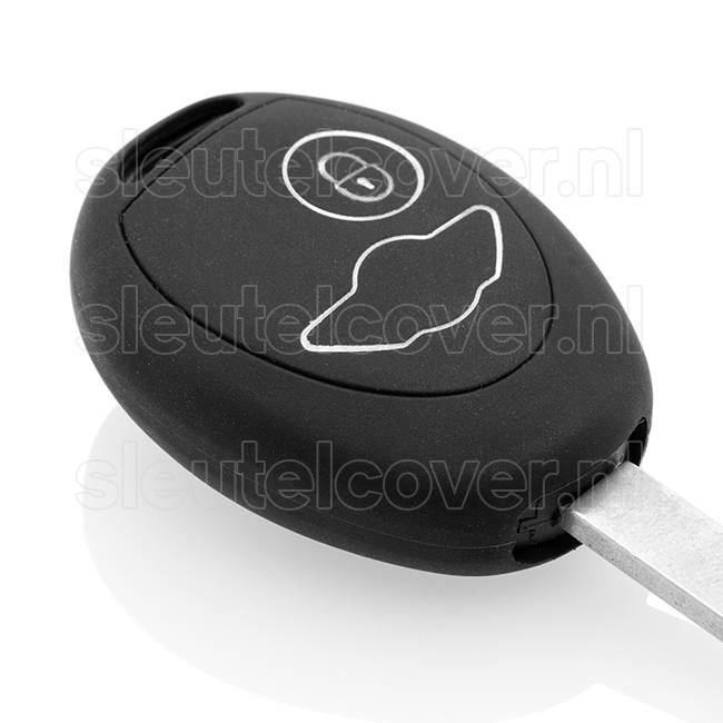 Autosleutel Hoesje geschikt voor Mini - SleutelCover - Silicone Autosleutel Cover - Sleutelhoesje Zwart