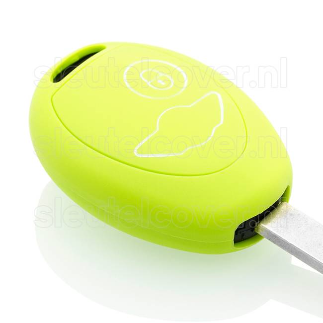 Autosleutel Hoesje geschikt voor Mini - SleutelCover - Silicone Autosleutel Cover - Sleutelhoesje Lime groen