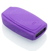 Autosleutel Hoesje geschikt voor Volvo - SleutelCover - Silicone Autosleutel Cover - Sleutelhoesje Paars