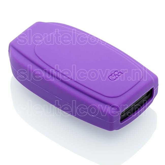 Autosleutel Hoesje geschikt voor Volvo - SleutelCover - Silicone Autosleutel Cover - Sleutelhoesje Paars