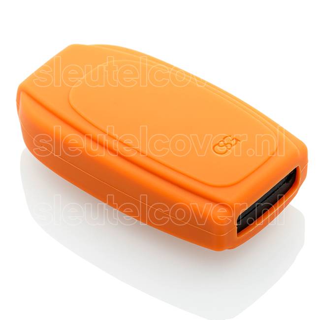 Autosleutel Hoesje geschikt voor Volvo - SleutelCover - Silicone Autosleutel Cover - Sleutelhoesje Oranje