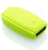 Autosleutel Hoesje geschikt voor Volvo - SleutelCover - Silicone Autosleutel Cover - Sleutelhoesje Lime groen