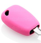 Autosleutel Hoesje geschikt voor Nissan - SleutelCover - Silicone Autosleutel Cover - Sleutelhoesje Roze