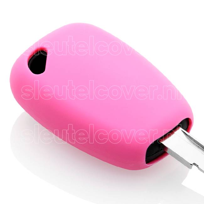 Autosleutel Hoesje geschikt voor Nissan - SleutelCover - Silicone Autosleutel Cover - Sleutelhoesje Roze