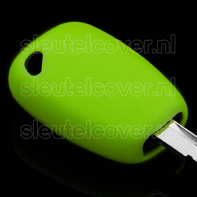 Autosleutel Hoesje geschikt voor Nissan - SleutelCover - Silicone Autosleutel Cover - Sleutelhoesje Glow in the dark / Lichtgevend