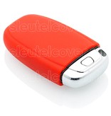 Autosleutel Hoesje geschikt voor Audi - SleutelCover - Silicone Autosleutel Cover - Sleutelhoesje Rood