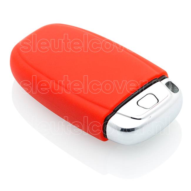 Autosleutel Hoesje geschikt voor Audi - SleutelCover - Silicone Autosleutel Cover - Sleutelhoesje Rood