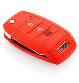 Autosleutel Hoesje geschikt voor Hyundai - SleutelCover - Silicone Autosleutel Cover - Sleutelhoesje Rood