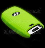 Autosleutel Hoesje geschikt voor Hyundai - SleutelCover - Silicone Autosleutel Cover - Sleutelhoesje Glow in the dark / Lichtgevend