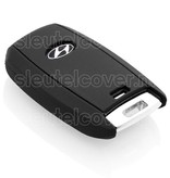 Autosleutel Hoesje geschikt voor Hyundai - SleutelCover - Silicone Autosleutel Cover - Sleutelhoesje Zwart