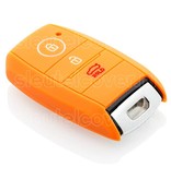 Autosleutel Hoesje geschikt voor Hyundai - SleutelCover - Silicone Autosleutel Cover - Sleutelhoesje Oranje