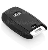 Autosleutel Hoesje geschikt voor Kia - SleutelCover - Silicone Autosleutel Cover - Sleutelhoesje Zwart