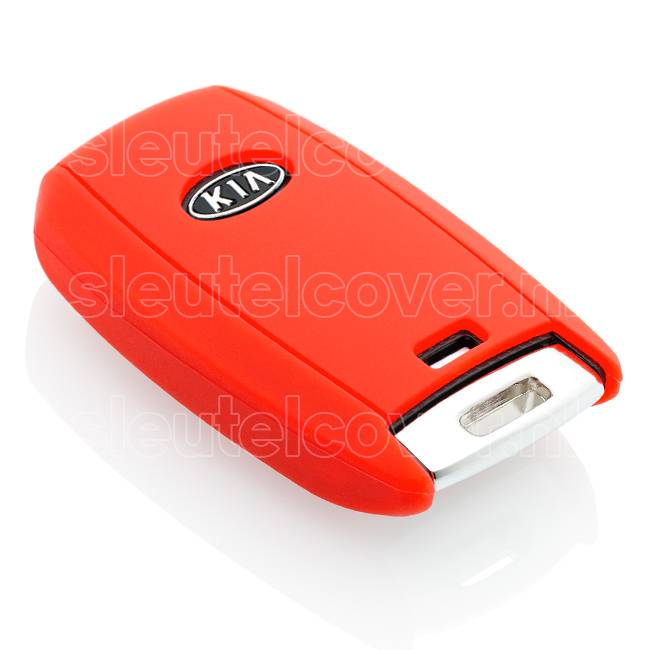 Autosleutel Hoesje geschikt voor Kia - SleutelCover - Silicone Autosleutel Cover - Sleutelhoesje Rood