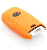 Autosleutel Hoesje geschikt voor Kia - SleutelCover - Silicone Autosleutel Cover - Sleutelhoesje Oranje