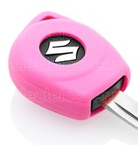 Autosleutel Hoesje geschikt voor Suzuki - SleutelCover - Silicone Autosleutel Cover - Sleutelhoesje Roze