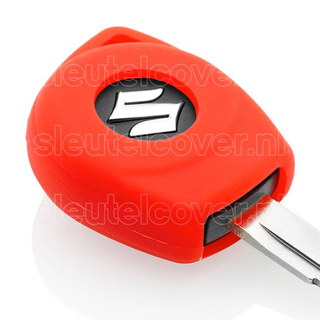 Autosleutel Hoesje geschikt voor Suzuki - SleutelCover - Silicone Autosleutel Cover - Sleutelhoesje Rood