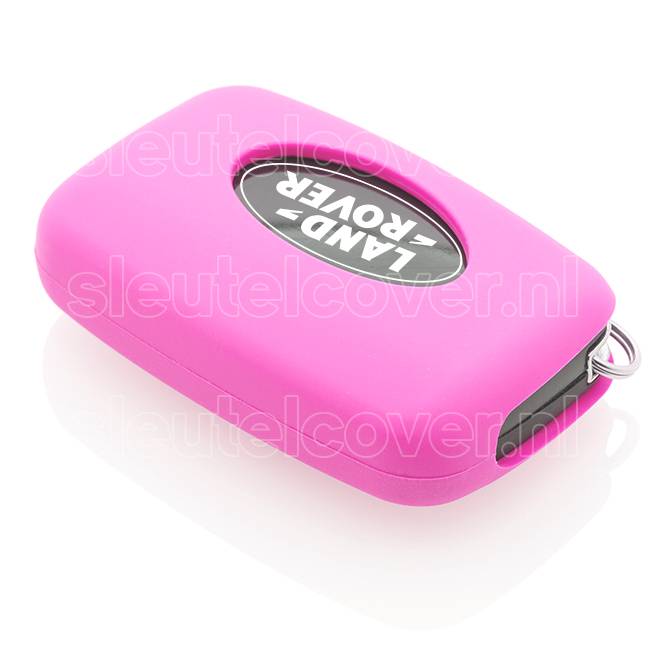 Autosleutel Hoesje geschikt voor Land Rover - SleutelCover - Silicone Autosleutel Cover - Sleutelhoesje Roze