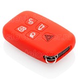 Autosleutel Hoesje geschikt voor Land Rover - SleutelCover - Silicone Autosleutel Cover - Sleutelhoesje Rood