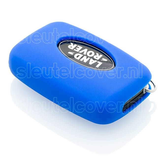 Autosleutel Hoesje geschikt voor Land Rover - SleutelCover - Silicone Autosleutel Cover - Sleutelhoesje Blauw