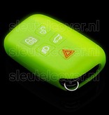 Autosleutel Hoesje geschikt voor Land Rover - SleutelCover - Silicone Autosleutel Cover - Sleutelhoesje Glow in the dark / Lichtgevend