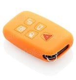 Autosleutel Hoesje geschikt voor Land Rover - SleutelCover - Silicone Autosleutel Cover - Sleutelhoesje Oranje