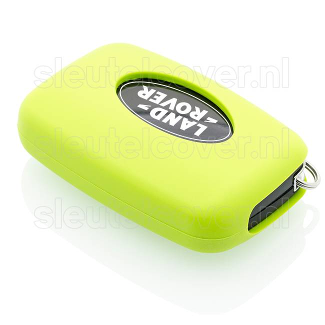 Autosleutel Hoesje geschikt voor Land Rover - SleutelCover - Silicone Autosleutel Cover - Sleutelhoesje Lime groen