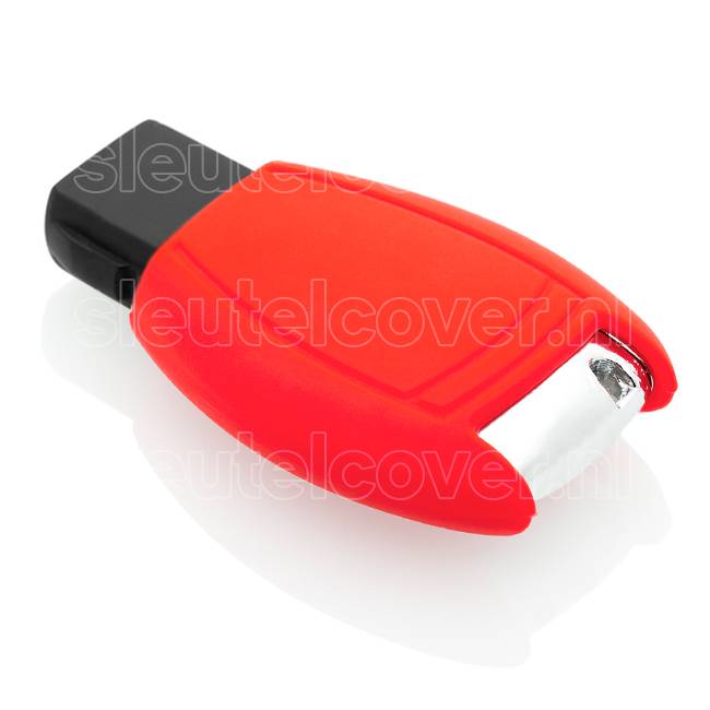 Autosleutel Hoesje geschikt voor Mercedes - SleutelCover - Silicone Autosleutel Cover - Sleutelhoesje Rood