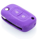 Autosleutel Hoesje geschikt voor Mercedes - SleutelCover - Silicone Autosleutel Cover - Sleutelhoesje Paars