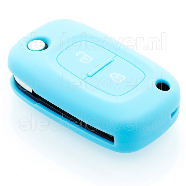 Mercedes SleutelCover - Lichtblauw / Silicone sleutelhoesje / beschermhoesje autosleutel