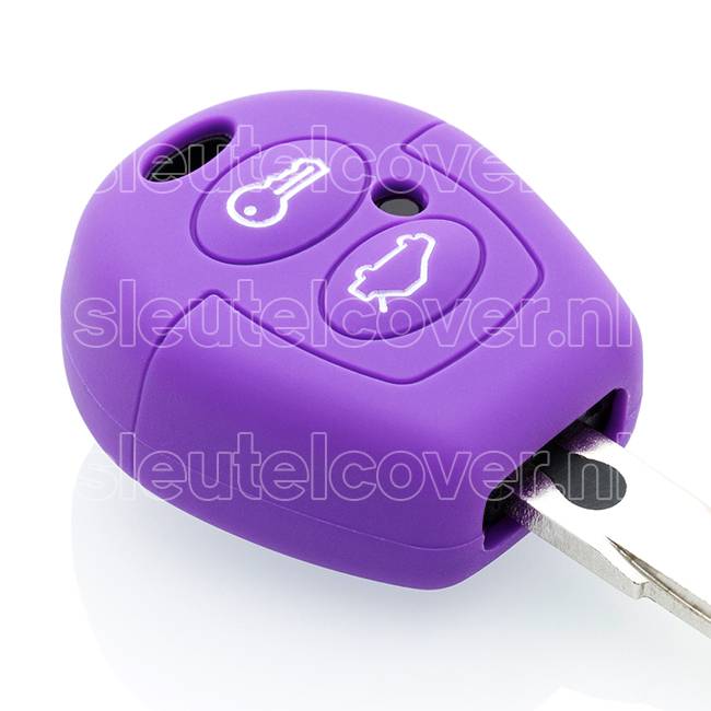 Ford SleutelCover - Paars / Silicone sleutelhoesje / beschermhoesje autosleutel