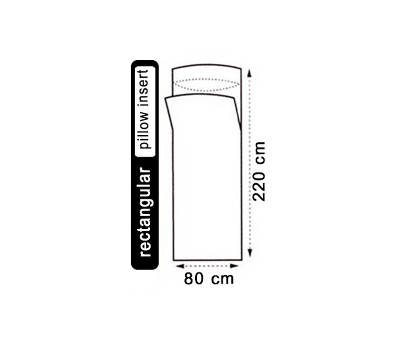 Lakenzak - 100% Zijde - recht model - 220x80 cm - 100gr