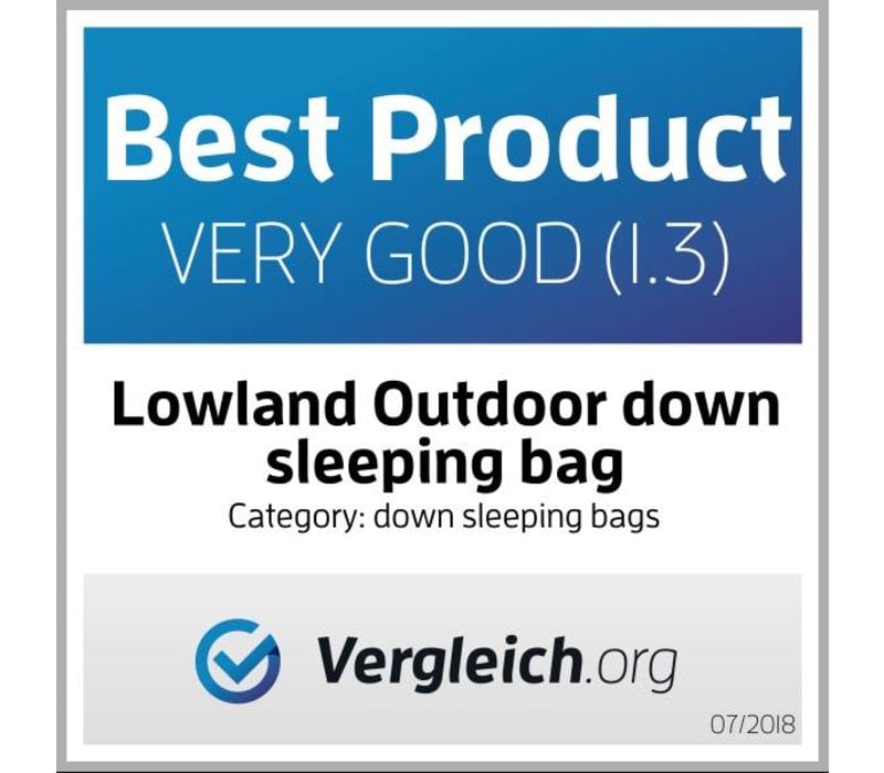 LOWLAND OUTDOOR® Ultra compact blanket - 495g - 210x80 cm +8°C