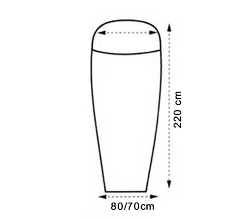 Lakenzak - Superlite - mummy model - 220x80/70 cm - 280gr