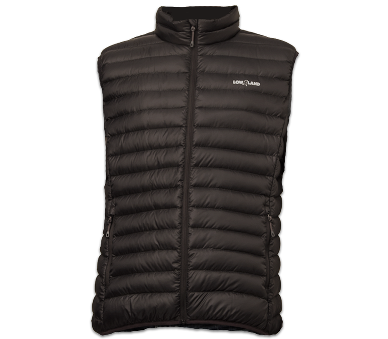 LOWLAND OUTDOOR® OPTIMUM Donzen bodywarmer - Black