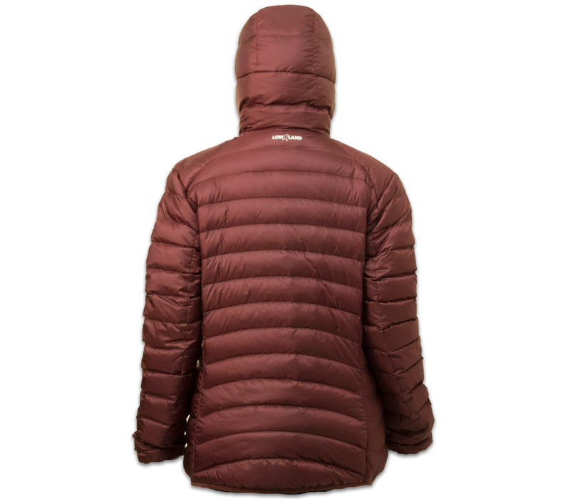 LOWLAND OUTDOOR®  OPTIMUM Down jacket - Woman - Hoody - Plum