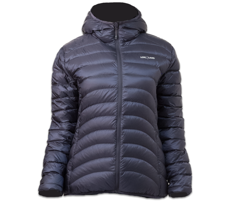 LOWLAND OUTDOOR®  OPTIMUM Daunenjacke - Woman - Hoody - Navy