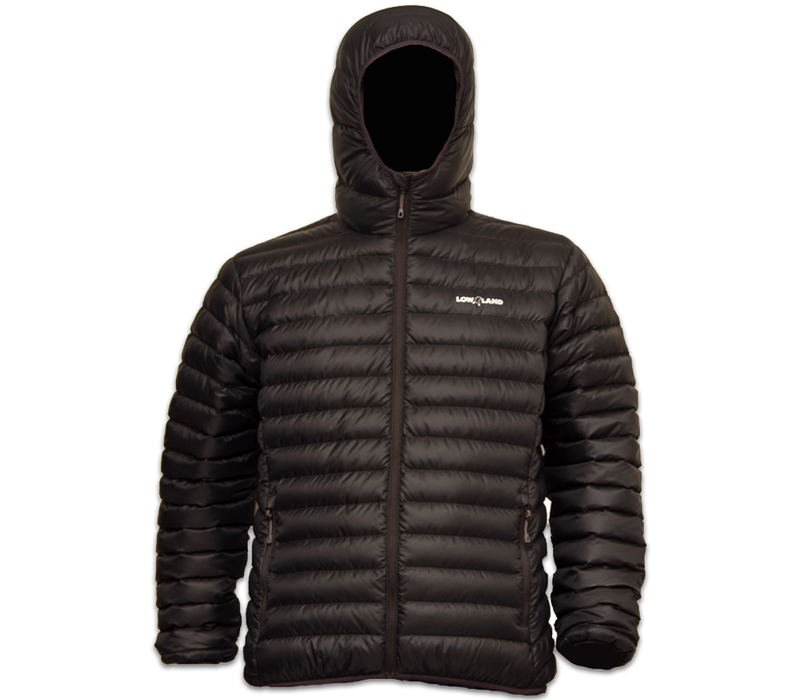 LOWLAND OUTDOOR® OPTIMUM Daunenjacke - Men - Hoody - Black