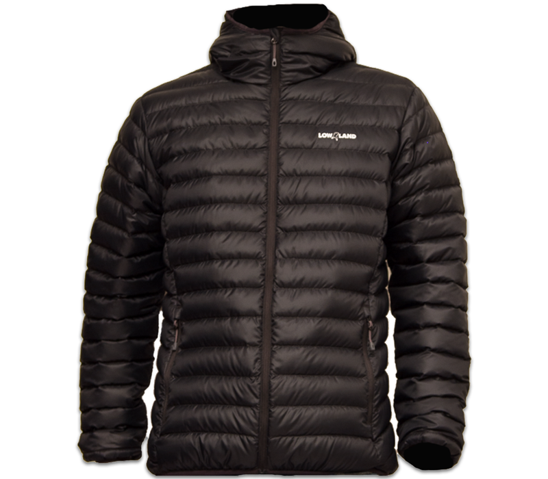 LOWLAND OUTDOOR® OPTIMUM Donsjas - Men - Hoody - Black