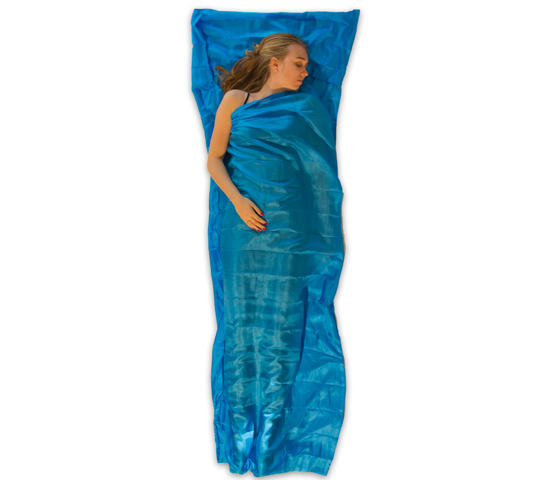 LOWLAND OUTDOOR® Sleeping bag liner - 100% Silk - envelop - 220x80 cm - 100gr