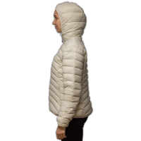 LOWLAND OUTDOOR® OPTIMUM Down jacket - Woman - Hoody - Bone