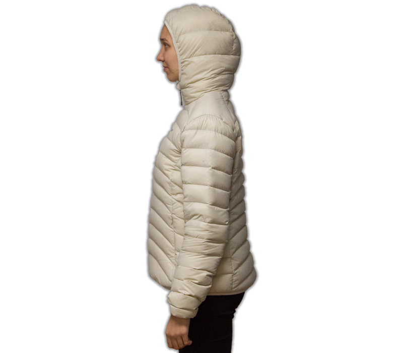 LOWLAND OUTDOOR® OPTIMUM Down jacket - Woman - Hoody - Bone