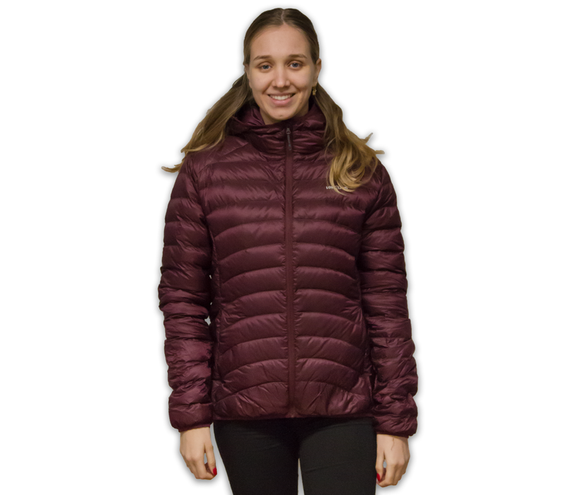 LOWLAND OUTDOOR®  OPTIMUM Daunenjacke - Woman - Hoody - Plum