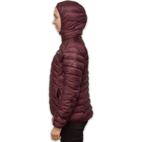 LOWLAND OUTDOOR®  OPTIMUM Daunenjacke - Woman - Hoody - Plum