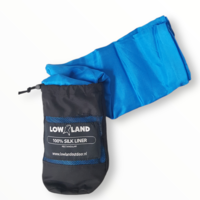LOWLAND OUTDOOR® Lakenzak - 100% Zijde - recht model - 220x80 cm - 100gr
