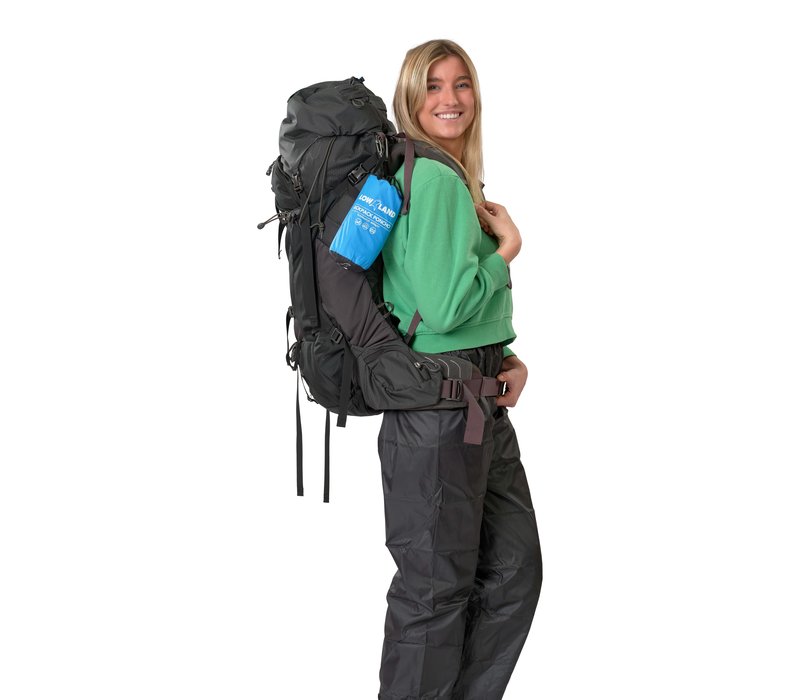 Poncho per i backpackers/saccopelisti - 100% impermeabile (10.000mm) - ventilazione efficace (8.000g/M²)
