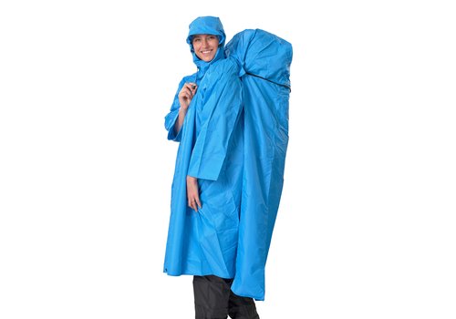 Lowland Outdoor Poncho imperméable sac a  dos - 100% imperméable (10.000mm) - ventilation efficace (8.000g/M²)