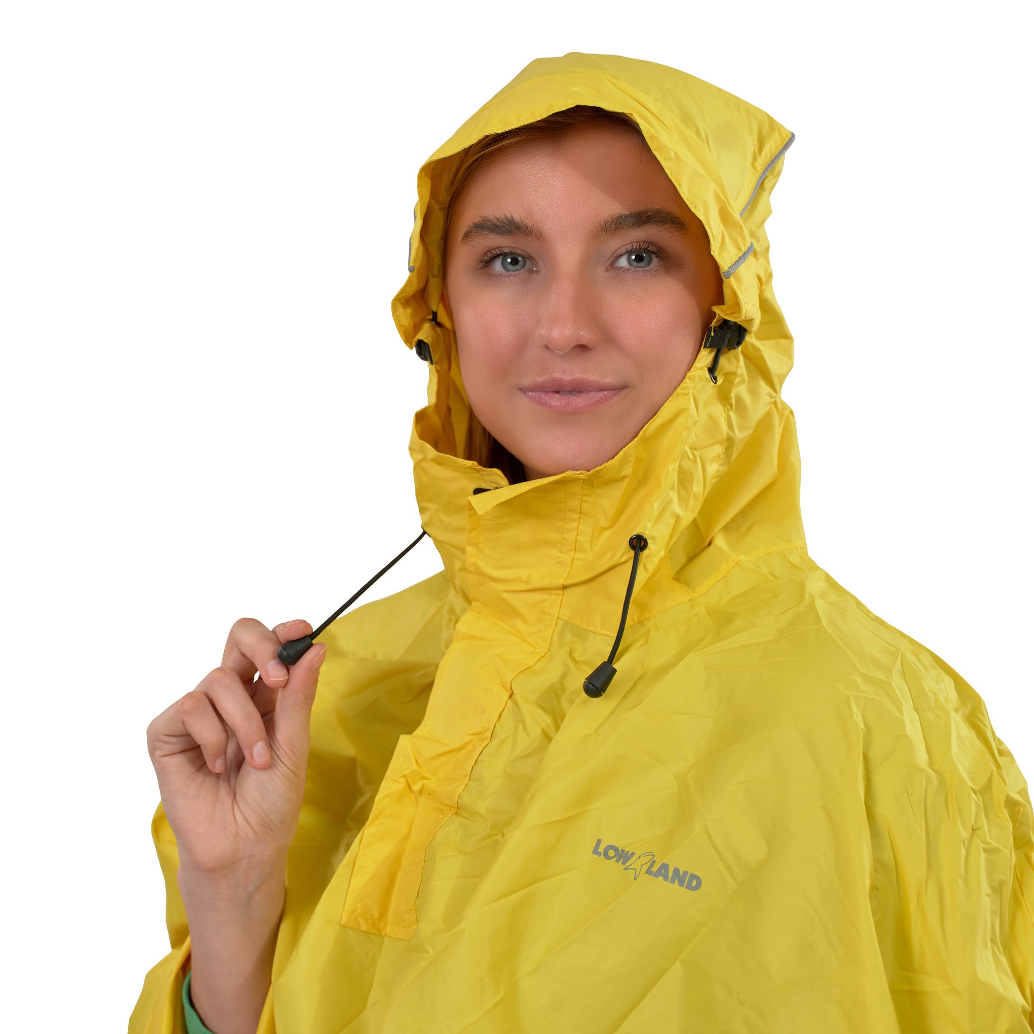 Chubasquero largo amarillo para hombre y mujer, poncho impermeable para  exteriores, senderismo, poncho impermeable para adultos a prueba de viento