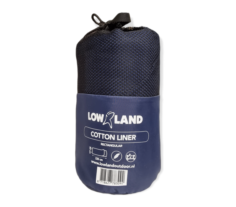 saai Sta in plaats daarvan op Corrupt LOWLAND OUTDOOR® Lakenzak - 100% Katoen - recht model - 220x80 cm -  Sleeping Bags